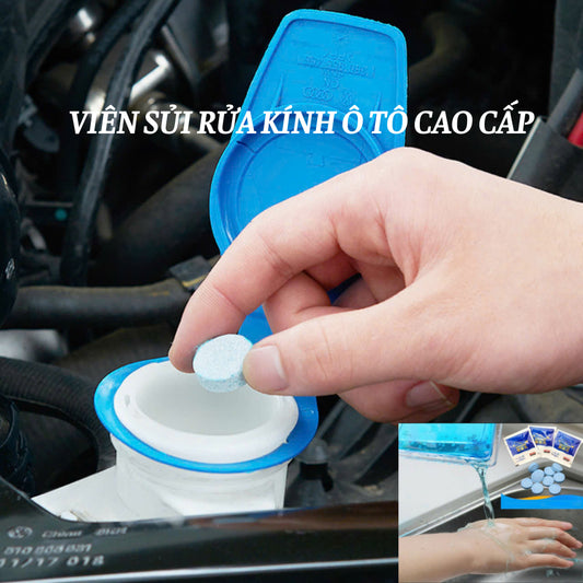 ZACVIN Car Wiper Cleaning Tablets | Car Glass Cleaner Liquid Tablets 10 Pcs