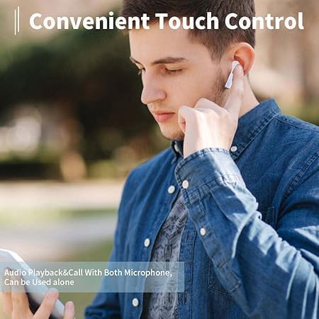 ZACVIN 2025 Launch Wireless Bluetooth Ear Buds with 60H Playtime, 4 Mics Clear Calling, 45ms Low Latency, Rich Bass Driver,