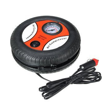 ZACVIN Portable Car Air Inflator Tire Pump with Tire Pressure Gauge