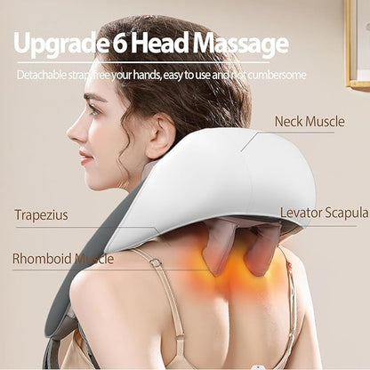 ZACVIN Electric Neck and Back Massager with Heat,Neck Massager