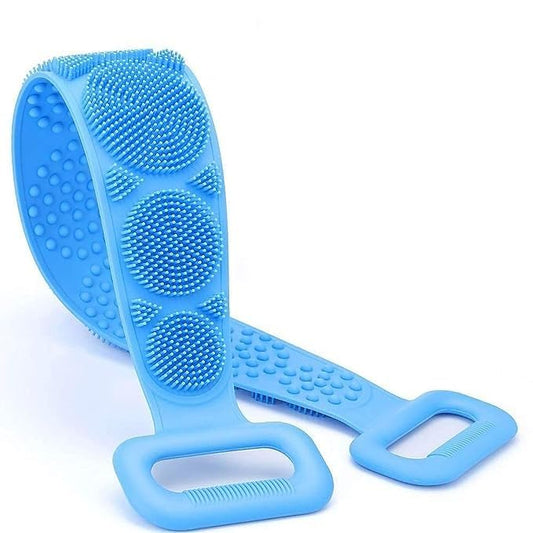 ZACVIN  Silicone Body Back Scrubber, Double Side Bathing Brush
