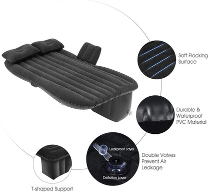 ZACVIN Car Inflatable Bed with Pump & 2 Air Pillow