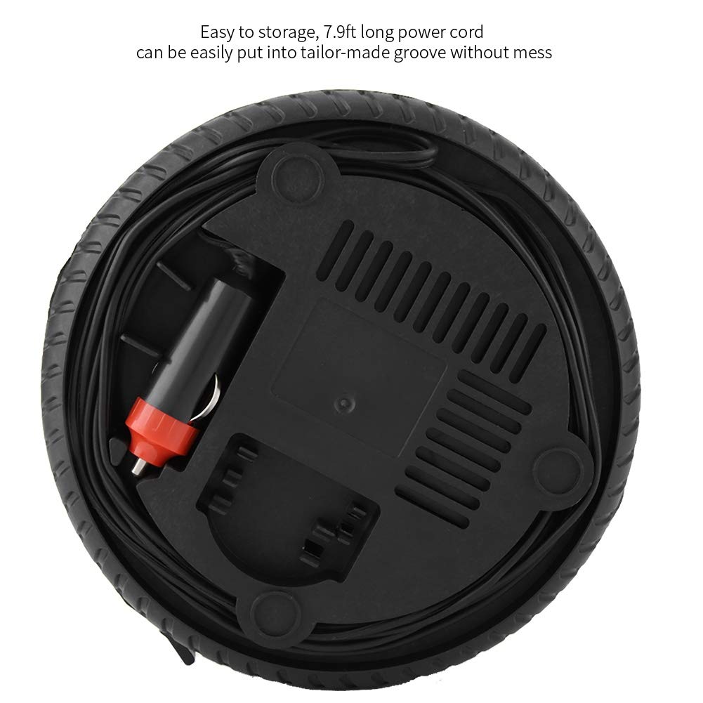ZACVIN Portable Car Air Inflator Tire Pump with Tire Pressure Gauge