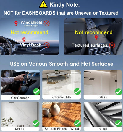 ZACVIN Vaccum Magnetic Phones Holder, Magnetic Car Phone Mount, Hands-Free Suction Cup Phones Holder for Car/Gym/Mirror/Shower, Car Mount Compatible with All Mobile