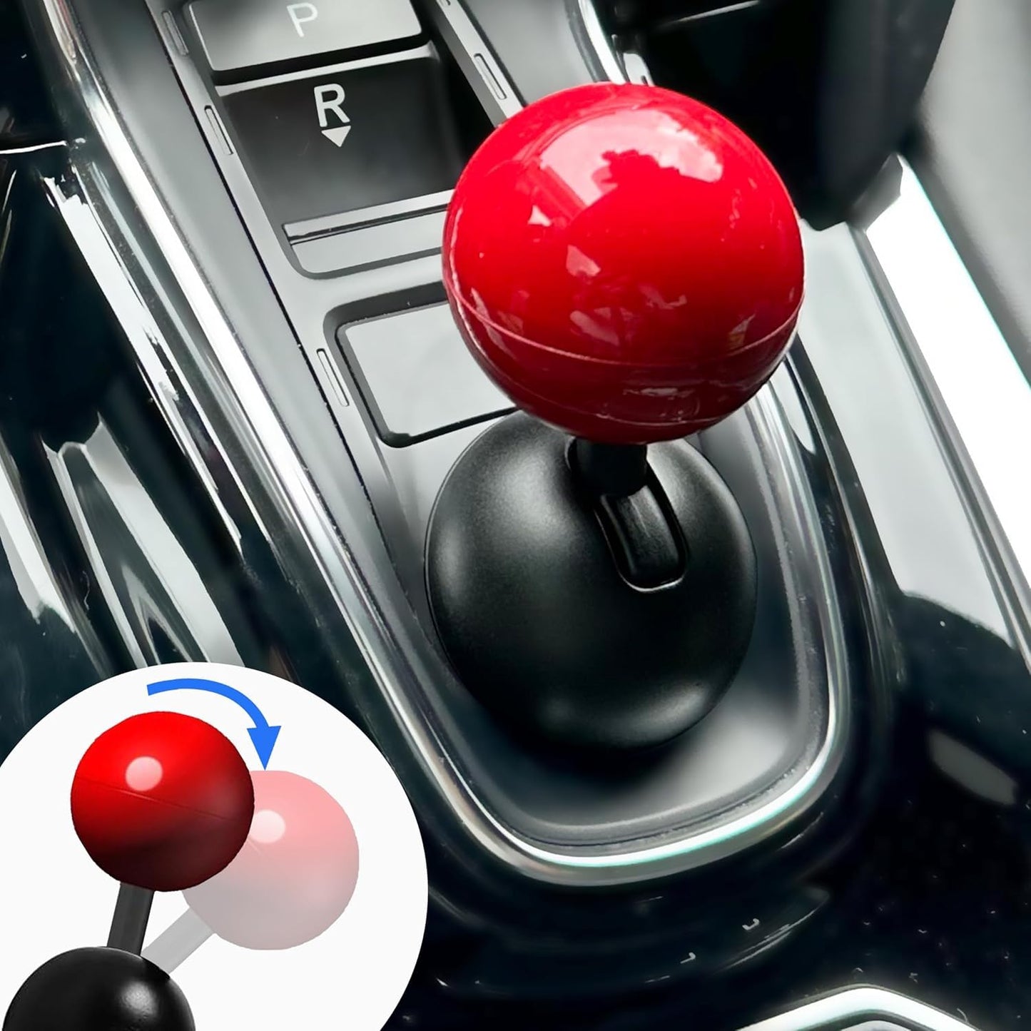 ZACVIN Car Push Start Stop Button Ring Metal Joystick Style Cover for Push Start Stop Button Protection and Decoration for All Cars