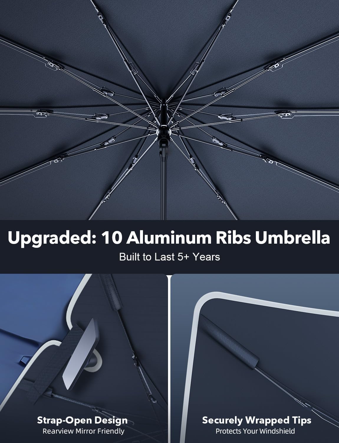 ZACVIN Car Sunshade Windshield Cover Umbrell