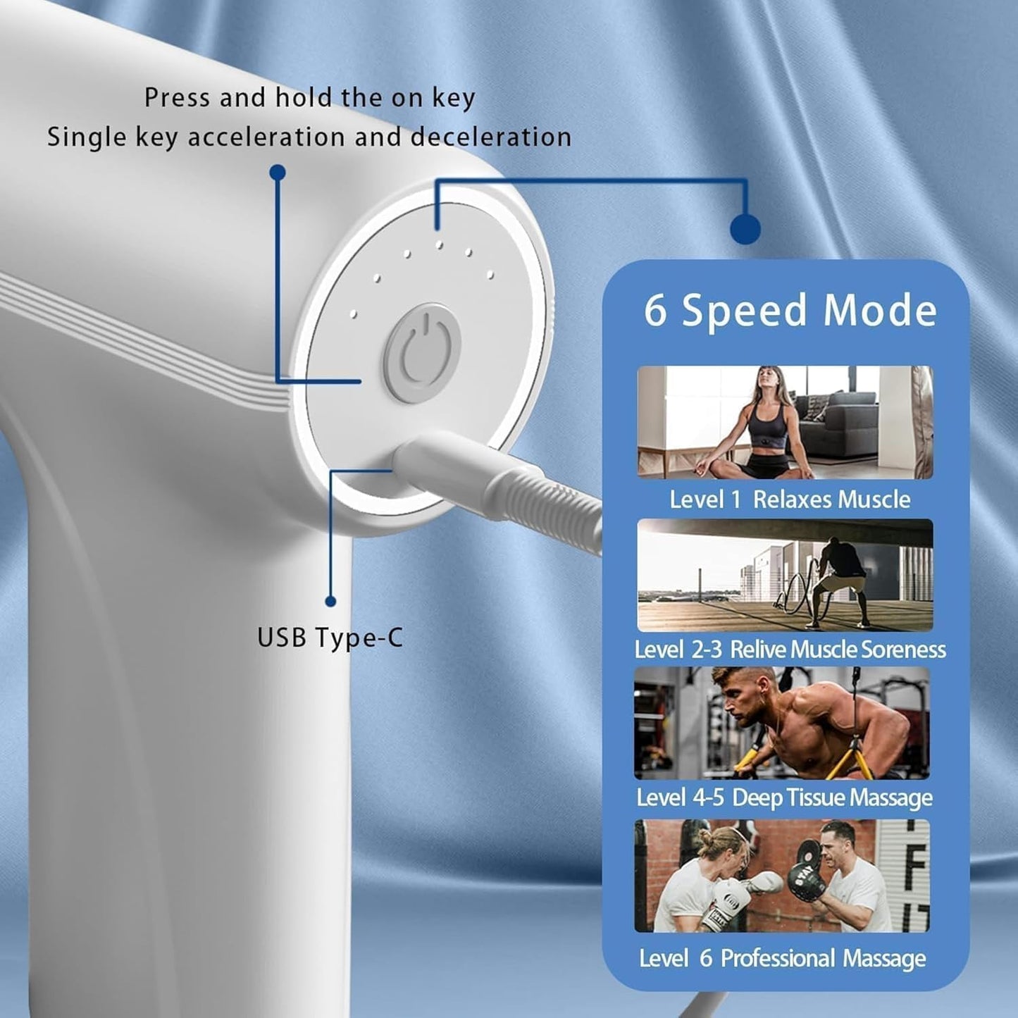 ZACVIN Massage Machine for Body Pain – Mini Massage Gun