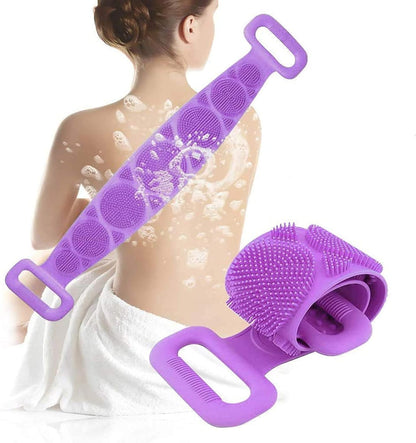 ZACVIN  Silicone Body Back Scrubber, Double Side Bathing Brush