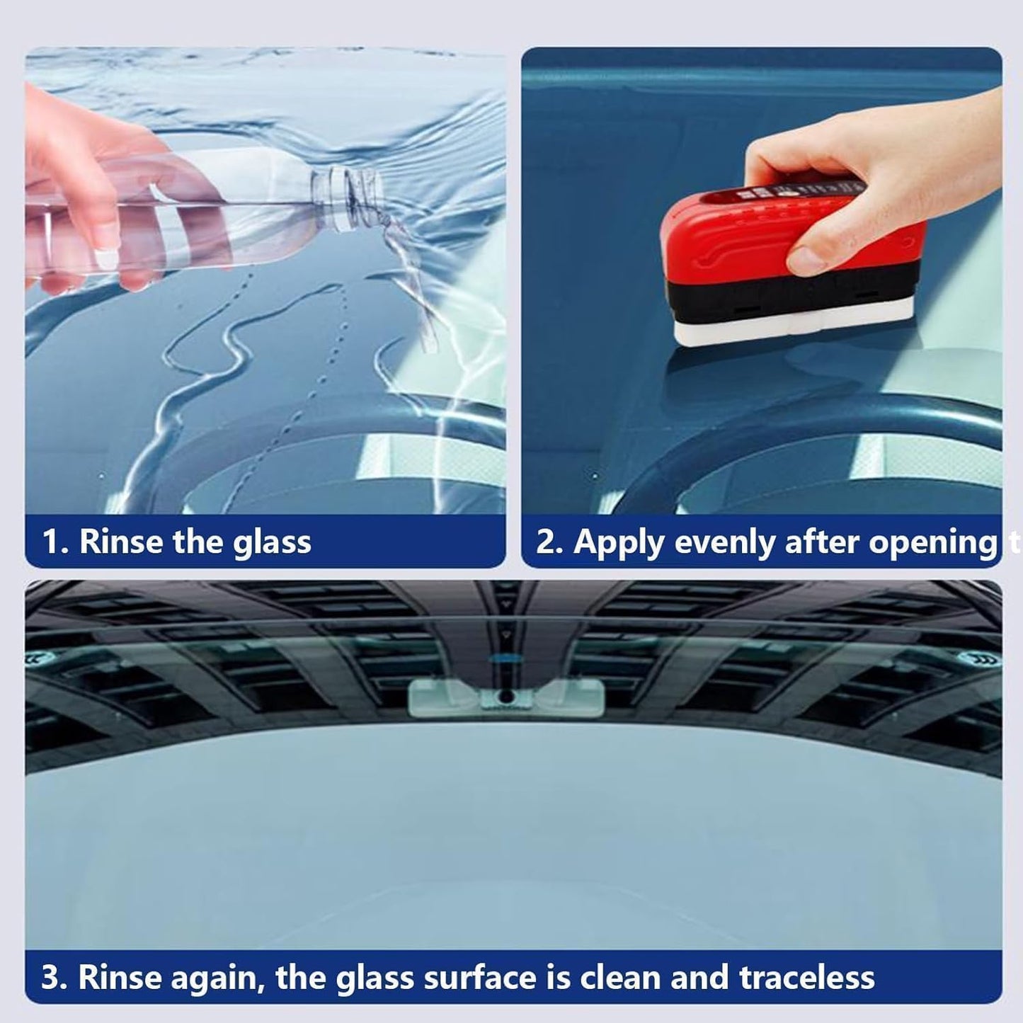 ZACVIN Car Glass Oil Film Removal Cleaner and water proof