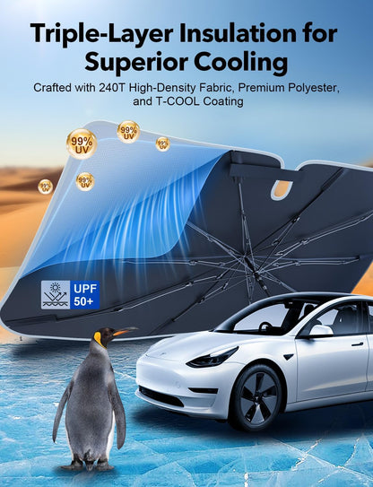 ZACVIN Car Sunshade Windshield Cover Umbrell