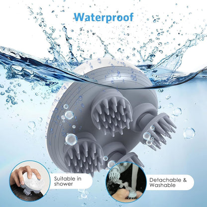 ZACVIN Head Massager Vibrating Machine – 4 Heads Electric Massager for Scalp and Body