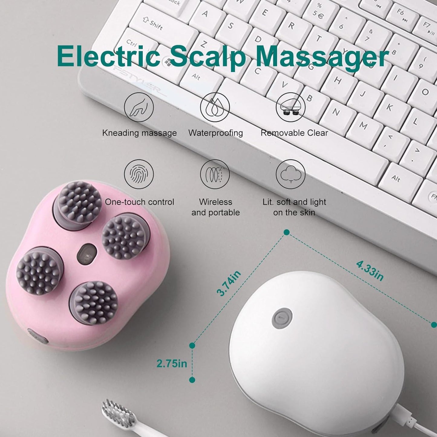 ZACVIN Electric Head,Scalp Massager