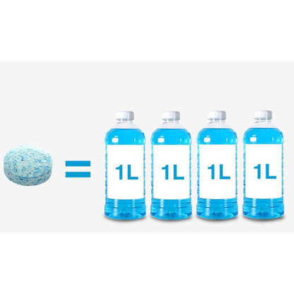 ZACVIN Car Wiper Cleaning Tablets | Car Glass Cleaner Liquid Tablets 10 Pcs