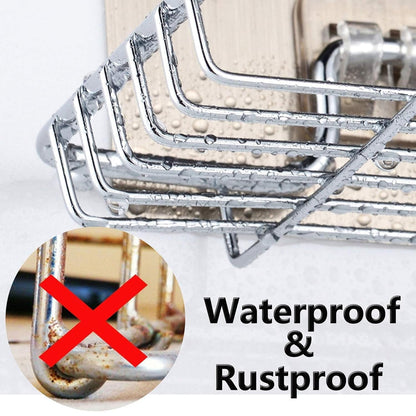 ZACVIN Double Layer Soap Holder - Wall-Mounted, Adhesive, Stainless Steel | Ideal Bathroom & Kitchen Soap Storage