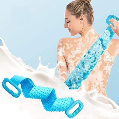 ZACVIN  Silicone Body Back Scrubber, Double Side Bathing Brush