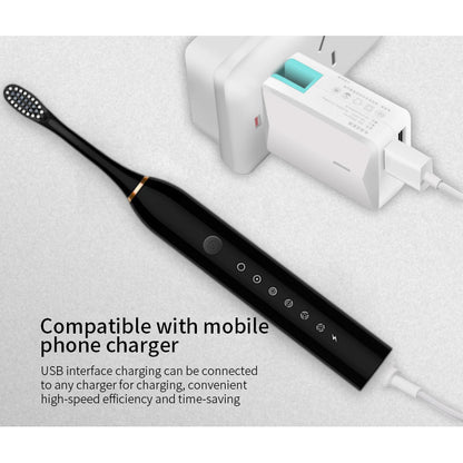 ZACVIN Rechargeable Toothbrush for Adults - Smart Brush with 5 Cleaning Modes & Smart Auto Shut-Off