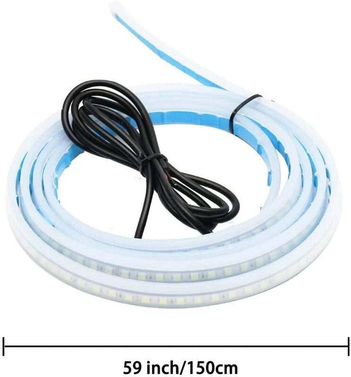 ZACVIN Car Bonnet Hood Daytime Light Cuttable Strip 4 Feet Waterproof Car Fancy Lights  (White)