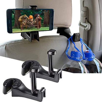 ZACVIN Hold up Car Mobile Holder for Headrest  (Black)