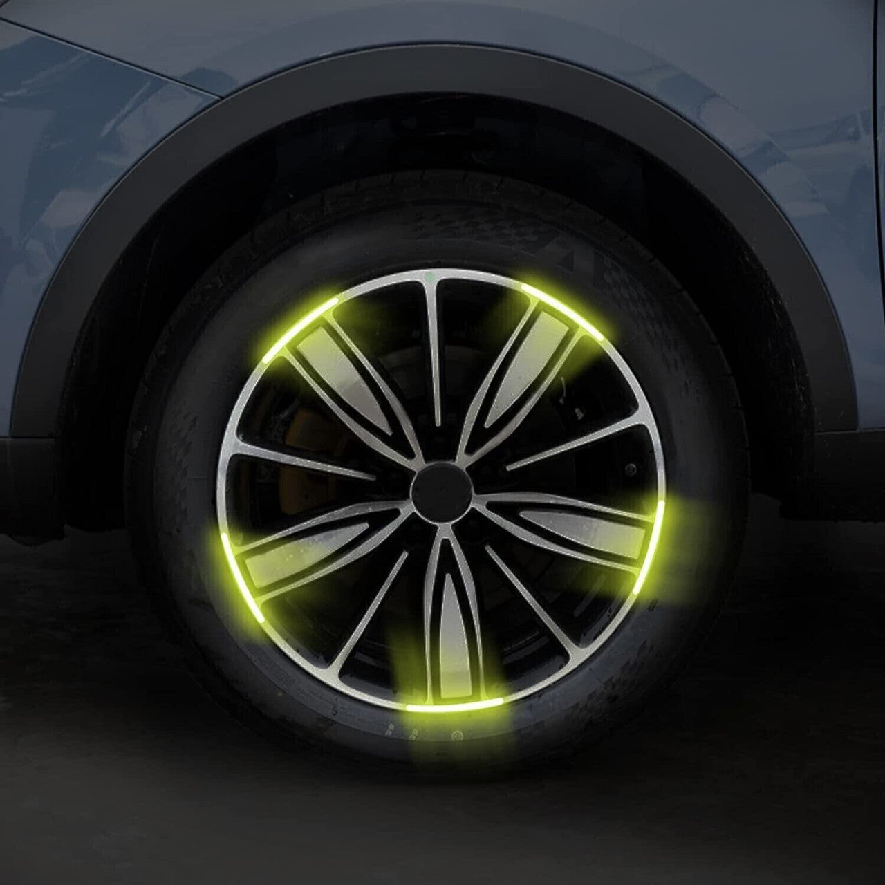ZACVIN Car Tyre Reflective Stickers (Pack of 20)