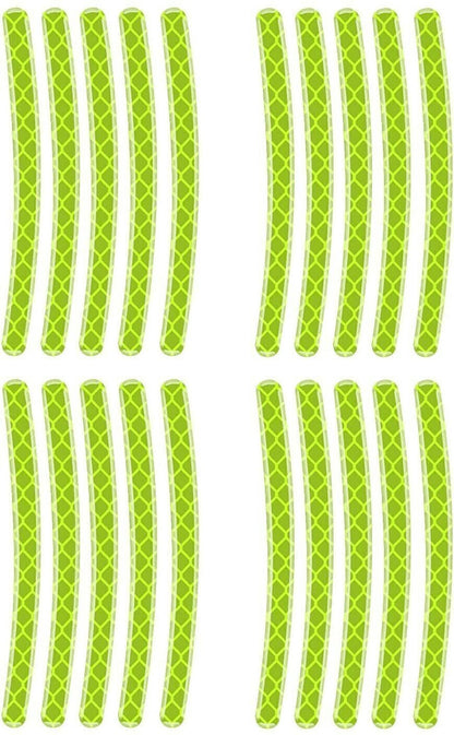 ZACVIN Car Tyre Reflective Stickers (Pack of 20)