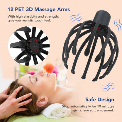 ZACVIN Electric Octopus Scalp Massager For Head