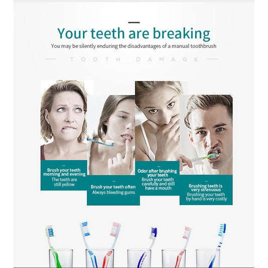 ZACVIN Rechargeable Toothbrush for Adults - Smart Brush with 5 Cleaning Modes & Smart Auto Shut-Off
