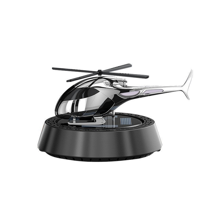ZACVIN Car Air Freshener, Helicopter Solar Energy Rotating Aromatherapy Aviation Al Alloy Diffuser, Interior Decoration Accessories Diffuser Air Freshener Solor