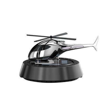 ZACVIN Car Air Freshener, Helicopter Solar Energy Rotating Aromatherapy Aviation Al Alloy Diffuser, Interior Decoration Accessories Diffuser Air Freshener Solor
