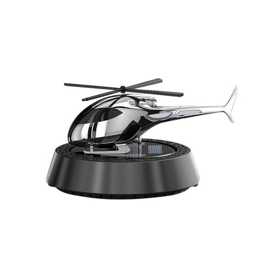 ZACVIN Car Air Freshener, Helicopter Solar Energy Rotating Aromatherapy Aviation Al Alloy Diffuser, Interior Decoration Accessories Diffuser Air Freshener Solor
