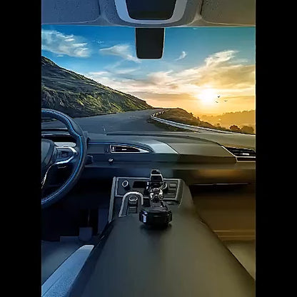 ZACVIN Solar Car Air Freshener – Refillable Dashboard Aroma Diffuser | Eco-Friendly Auto Spinning Air Purifier for Car Interior | Stylish Fragrance Decoration for Dashboard